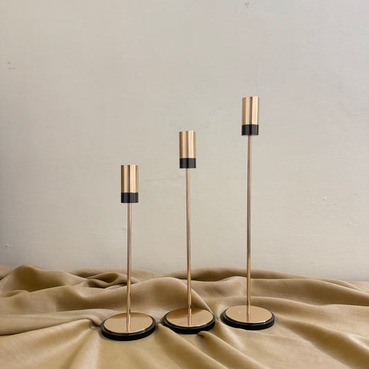 Halo Metal Candle stand - set of 3