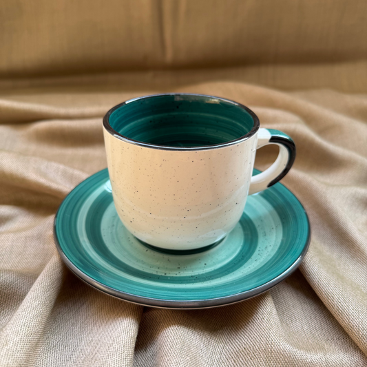 Teal Green Ceramic Tea Set