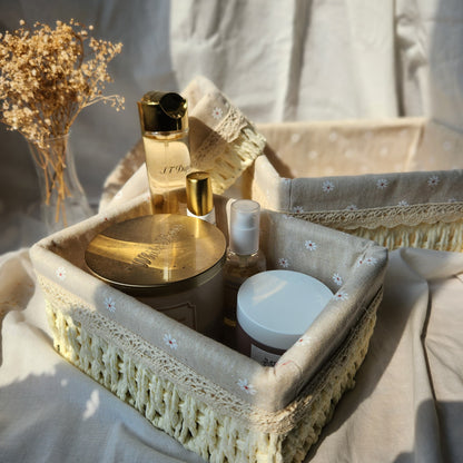 Woven White Basket